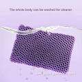 hexagon hole wave design TPE purple neck pillow